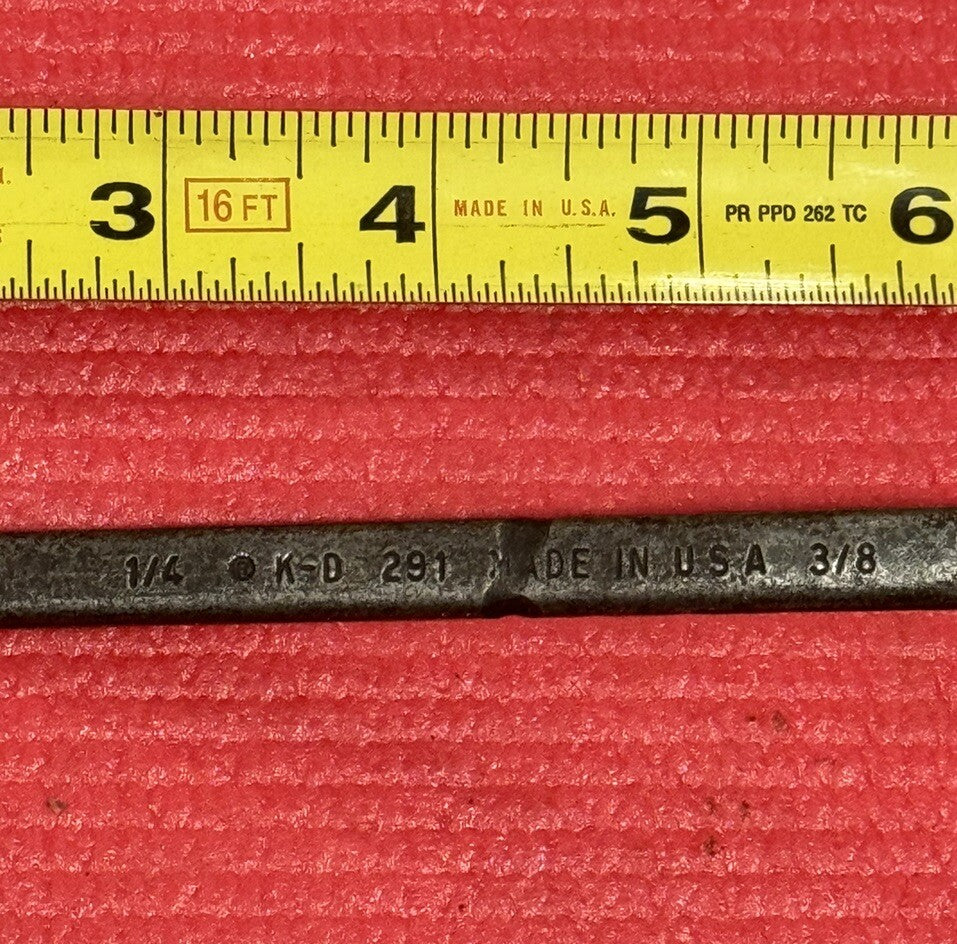 KD Tools 291 SAE 1/4" X 3/8" Offset Box Brake Bleeder Wrench 6 PT MADE IN USA