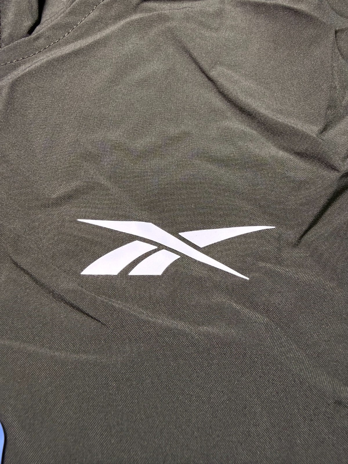 NWT Reebok Training Jacket Men's Large Green Black Classic Windbreaker Full Zip