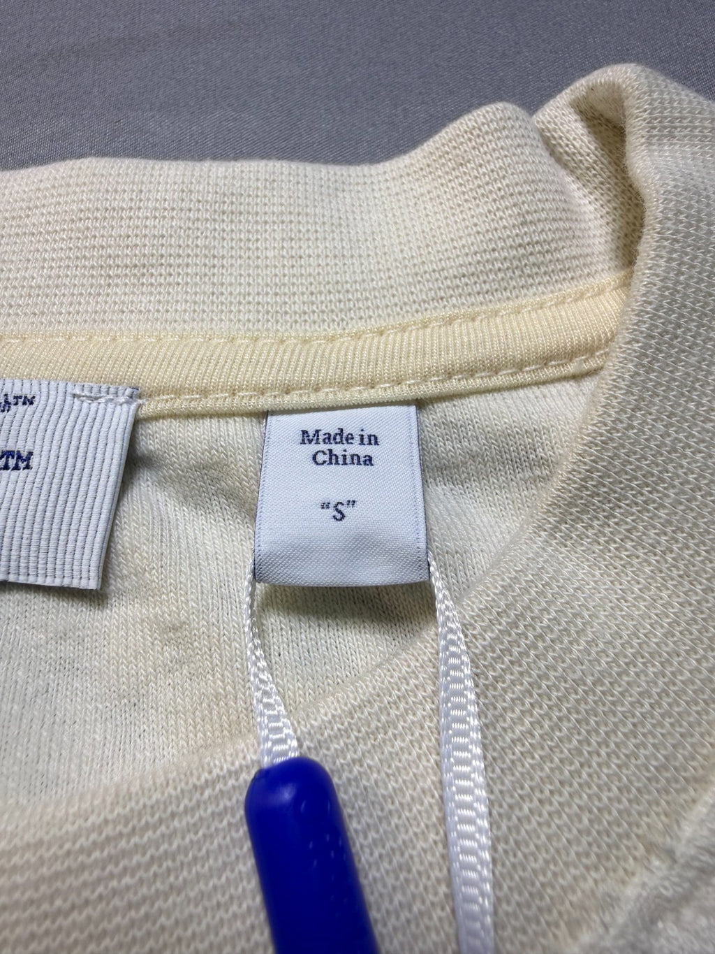 NWT Off-White Towel Terry All-Over Logo T-Shirt Men's Small Cream Textured Knit