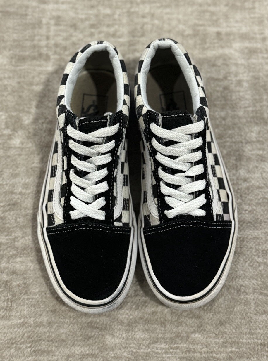 Vans Old Skool Black/white Checkerboard Lace-Up Men's size 5.0 & Women size 6.5
