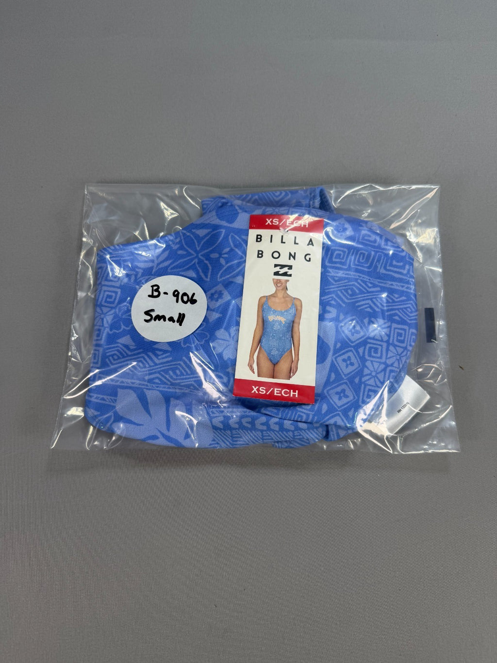 NWT Billabong One-Piece Swimsuit Women's XS Blue Sleeveless Stretch Summer Gear