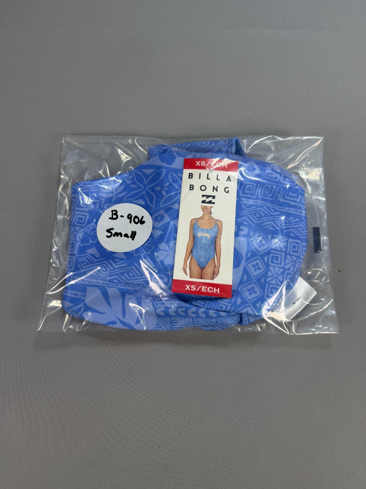 NWT Billabong One-Piece Swimsuit Women's XS Blue Sleeveless Stretch Summer Gear