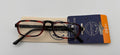 ICU Eyewear Dr. Dean Edell Reading Glasses 1.50 Magnification Brown Frame W/Case