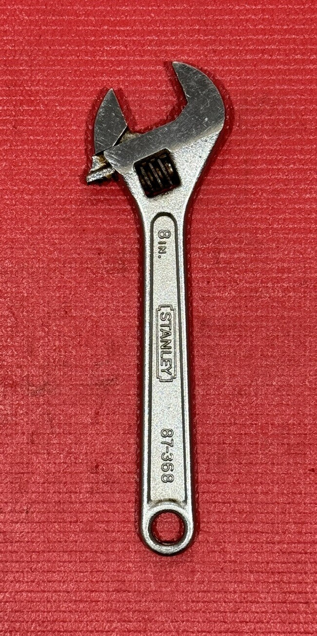 Stanley Tools 87-368  8" Adjustable Wrench Crescent Wrench Chrome Vanadium 200mm
