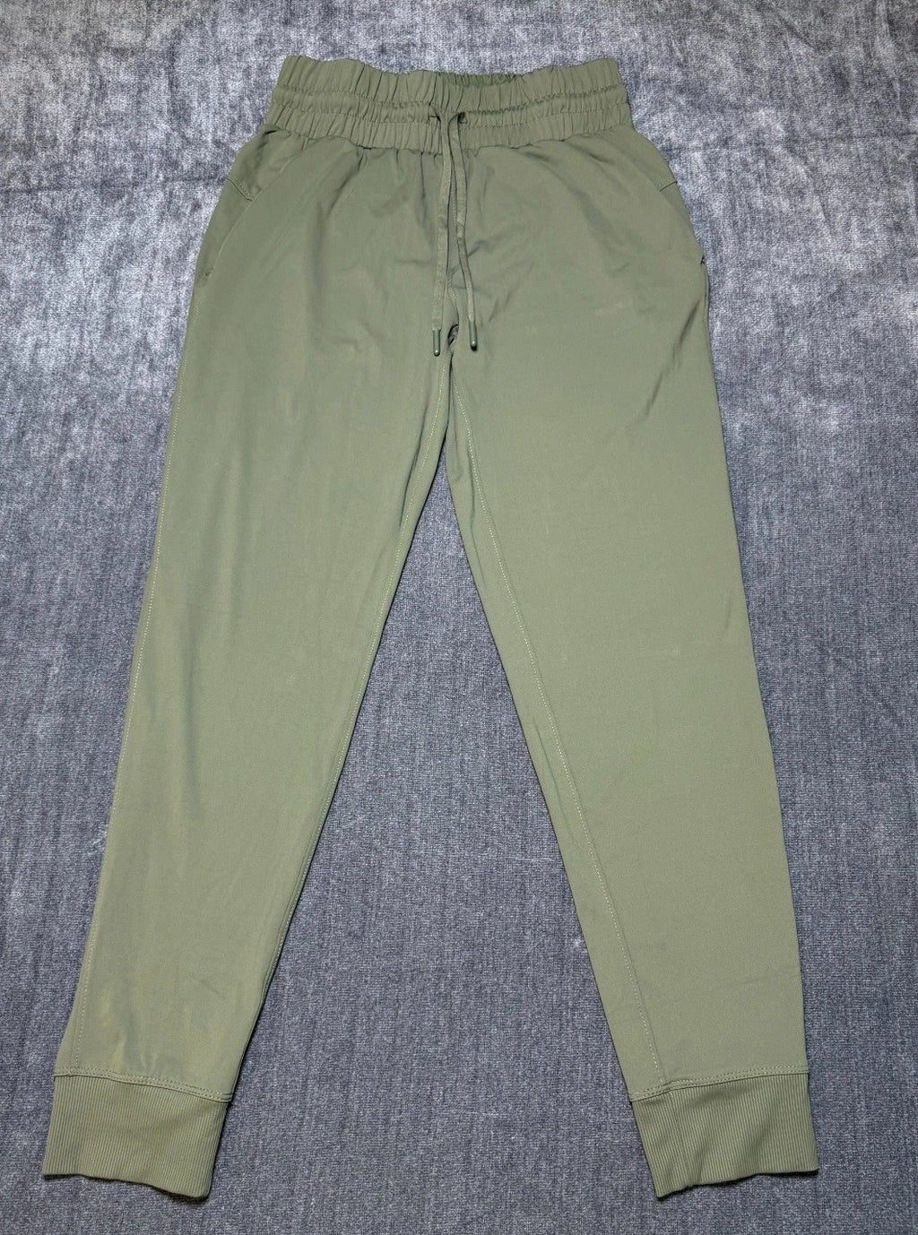 NWT Member's Mark Jogger Pants Women's XS Green Elastic Waist Drawstring Pull-On