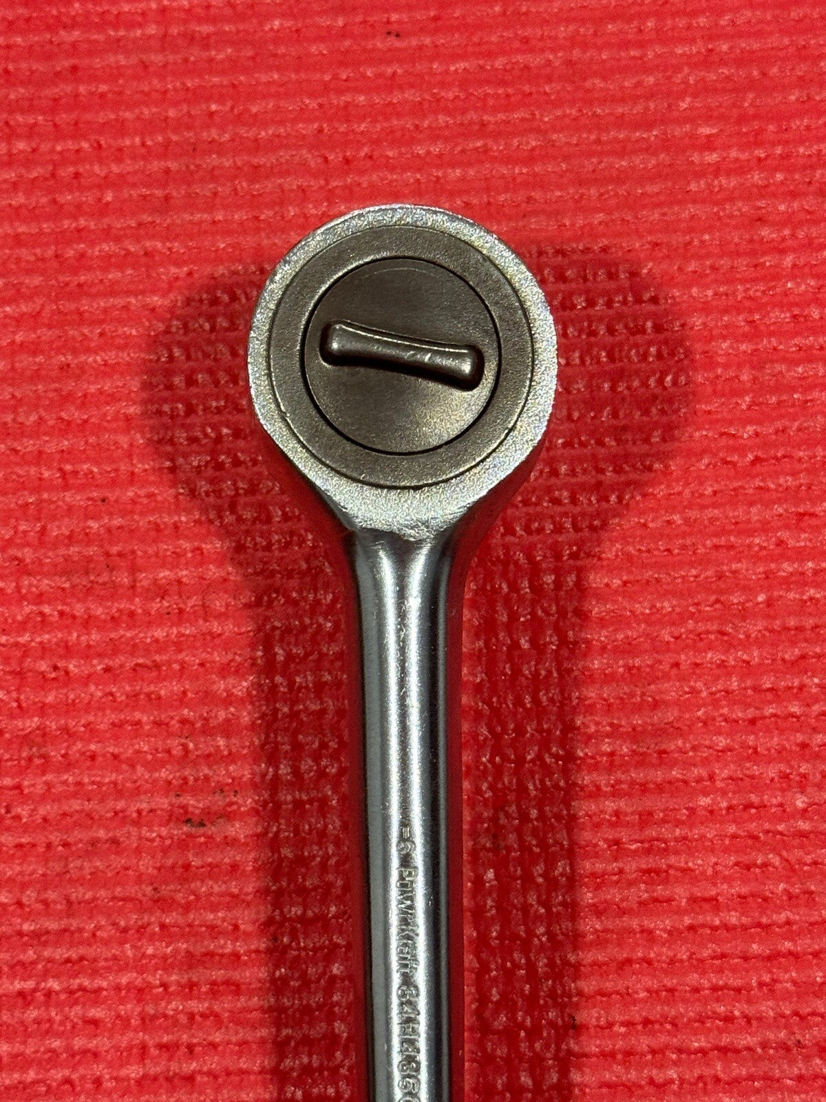 POWR KRAFT 84H4860 1/2 Drive Ratchet Round Head , Knurled Grip Made In Usa Rare