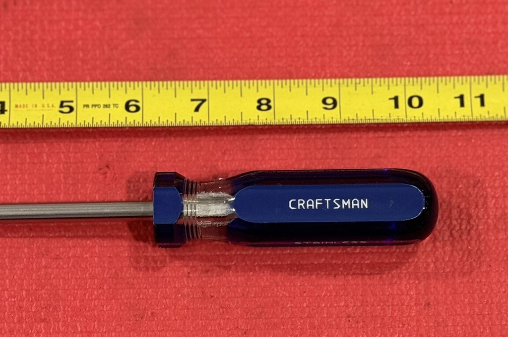 Vintage Craftsman 41559 Q Stainless Steel NEW RARE Philips Blue Screwdriver USA