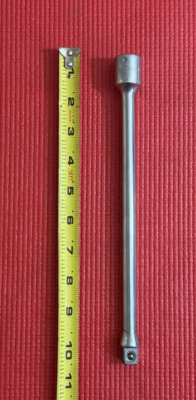 Vintage Thorsen Tools No. 57  10" Chrome Extension 1/2" Drive Made In USA