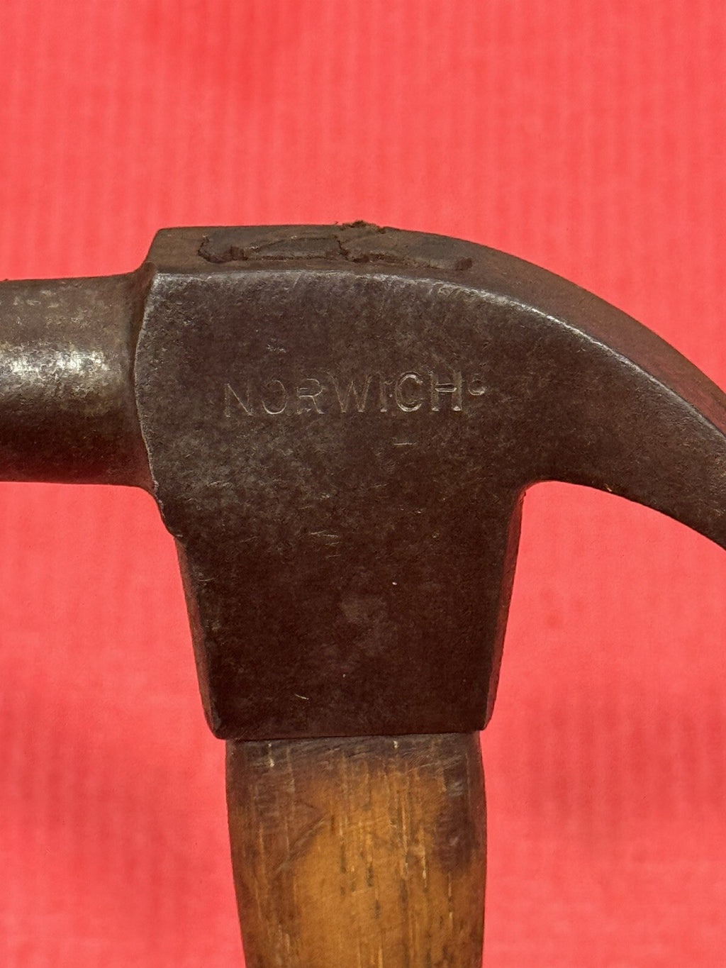 VINTAGE NORWICH 17 oz CLAW HAMMER W/Og Wood Handle- Very Rare- ONLY ONE ON EBAY!