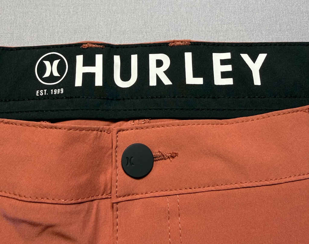 NWT Hurley All Day Hybrid Short Men's Size 40 Redwood Rust 4-Way Stretch Comfort