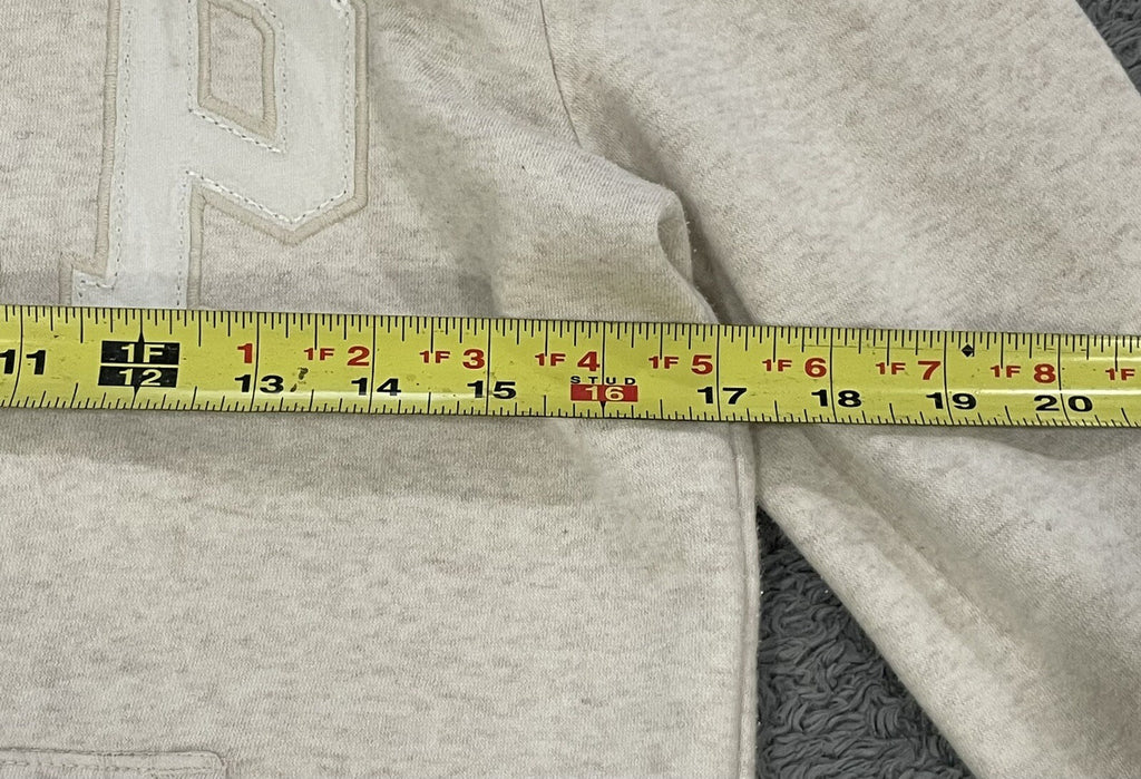 GAP Kids Girls Size XXL 14-16 Zip Hoodie Creme with Creme Sparkle Logo