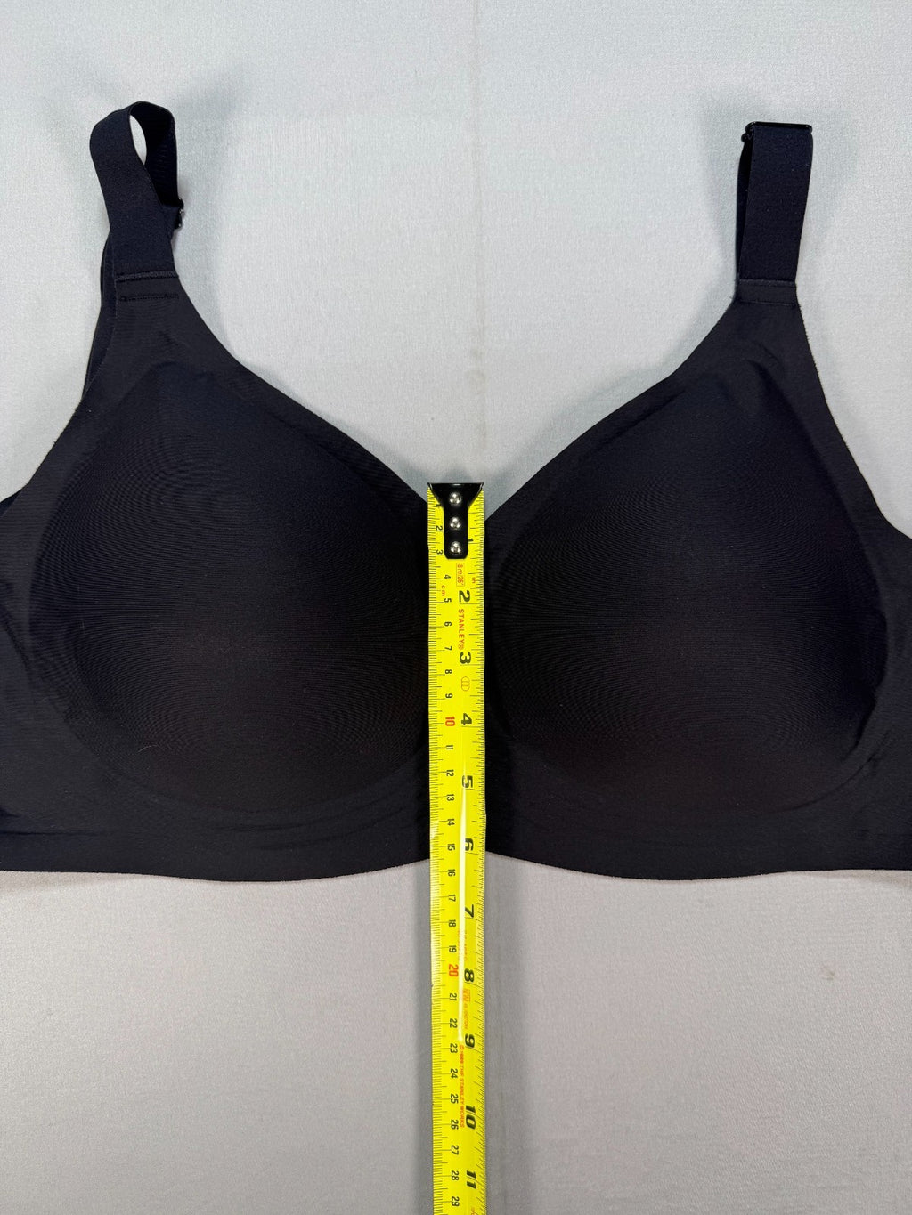 Women Wireless T-Shirt Bra Seamless Smooth Full Coverage Comfort Black XL-Plus