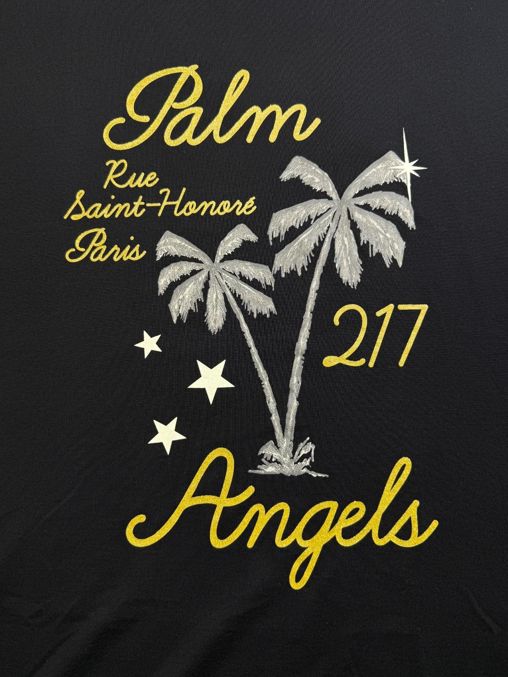 Palm Angels Palm Paris Over T-Shirt Men's Small Black Graphic Print Summer