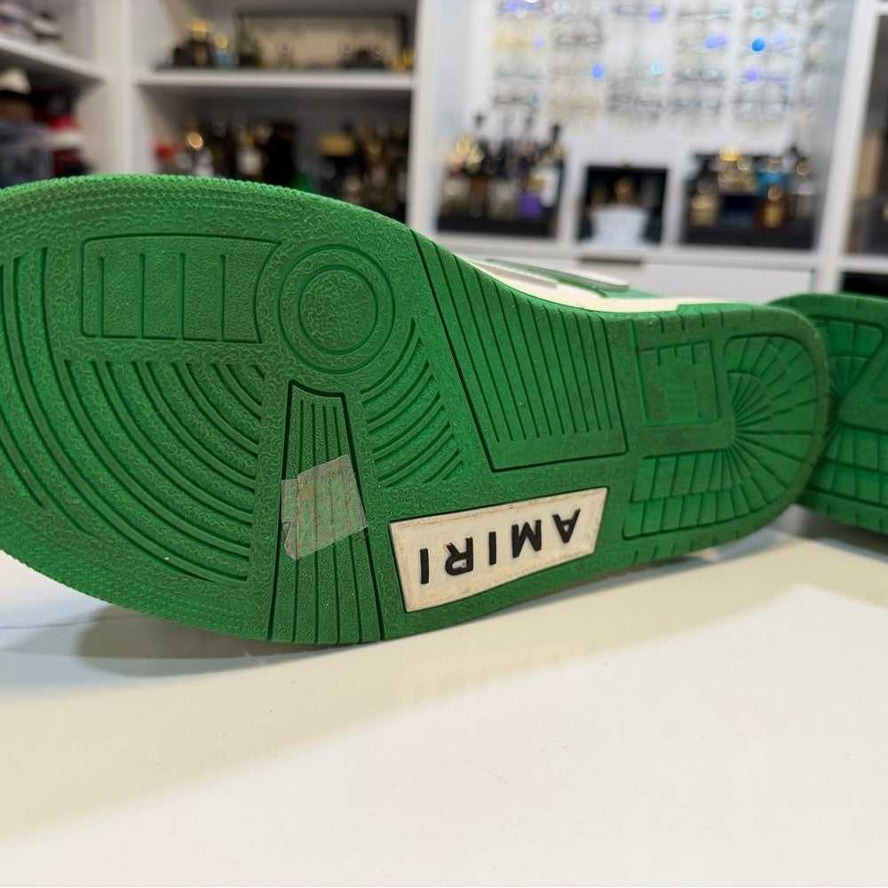 AMIRI skeleton low Green and White Sneakers 10