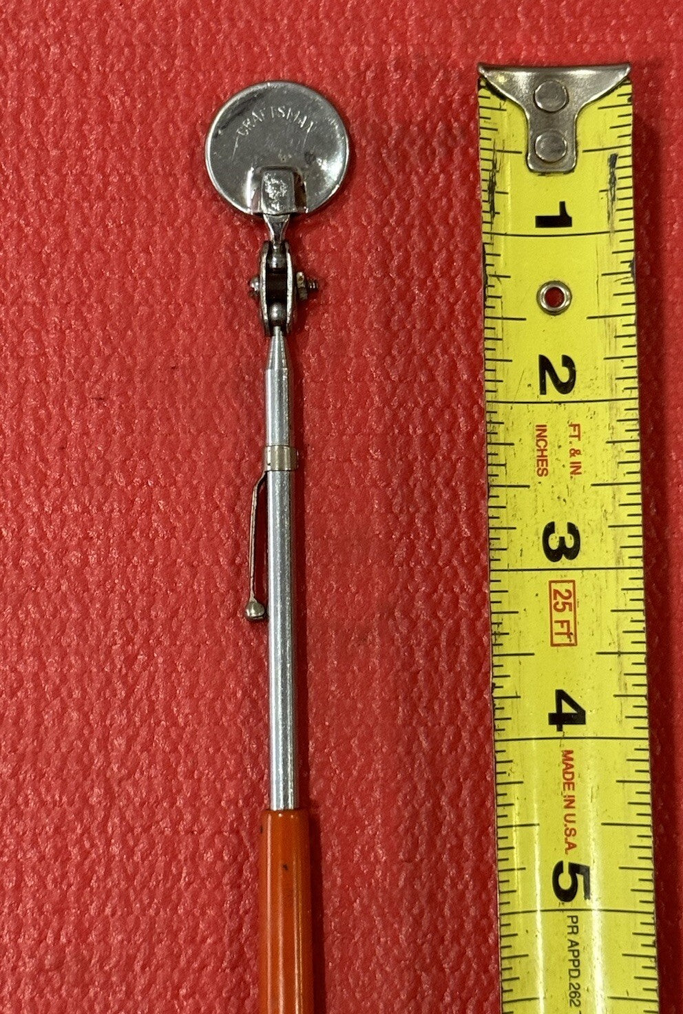 Vintage Craftsman Telescoping Inspection Mirror 7.5in. Long Made in USA