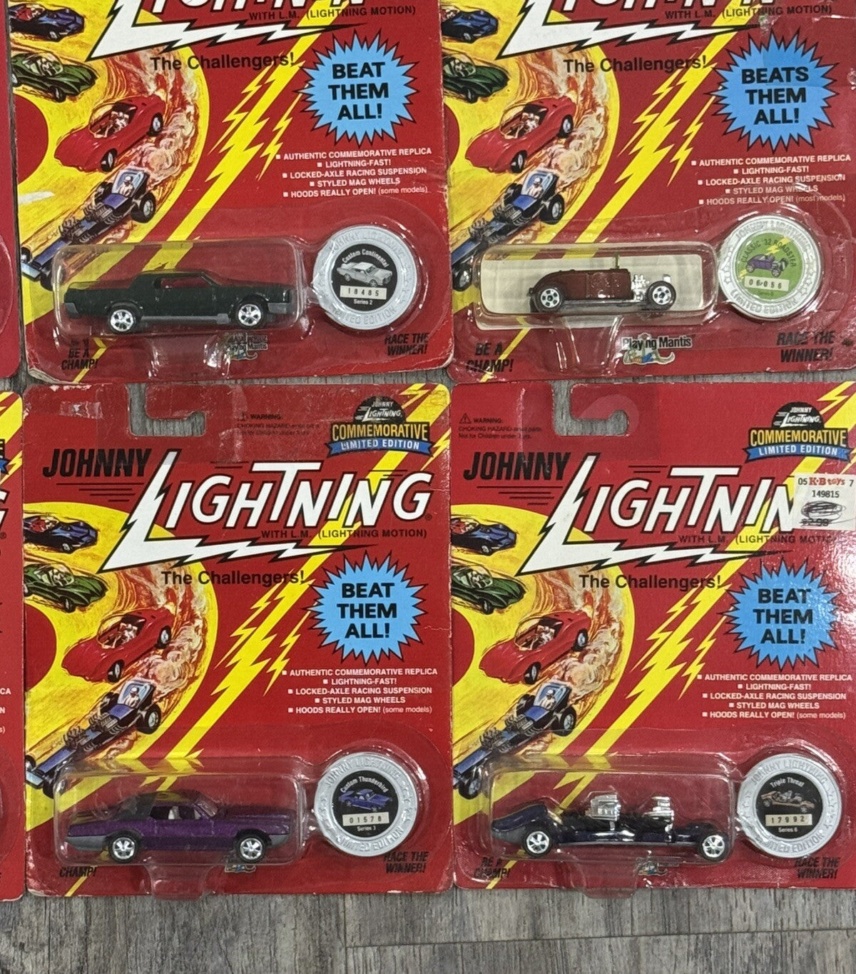 Johnny Lightning Commemorative Series NEW 1994 1995 -SET of 19Pc Limited Edition