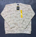 NWT State Of Mine Fleece Sweatshirt Men's Medium Gray Camo Long Sleeve Pullover