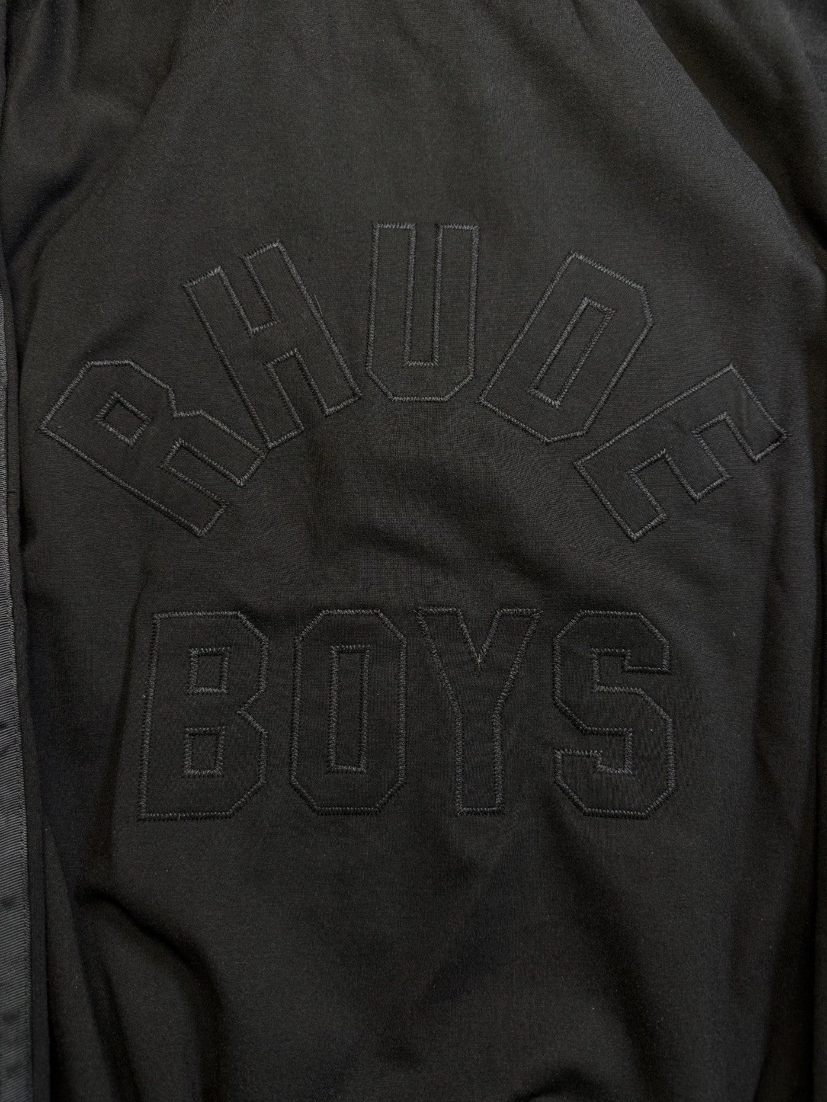 NWT Rhude Traxedo Jacket Men's Large Black Multi Full-Zip Long Sleeve Outdoor
