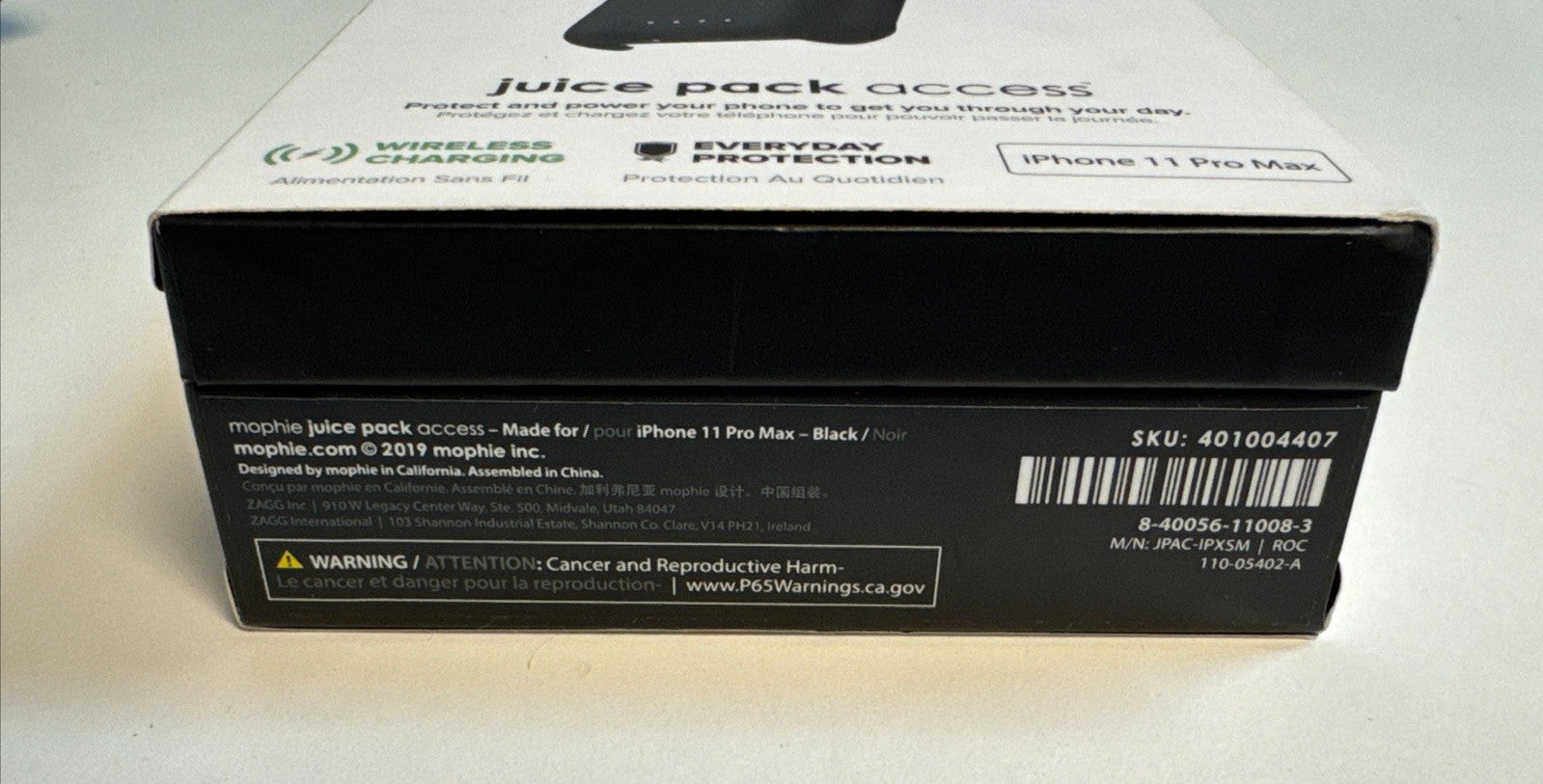 Mophie Juice Pack Access 2,200mAh Battery Case for iPhone 11 Pro Max | Black NEW
