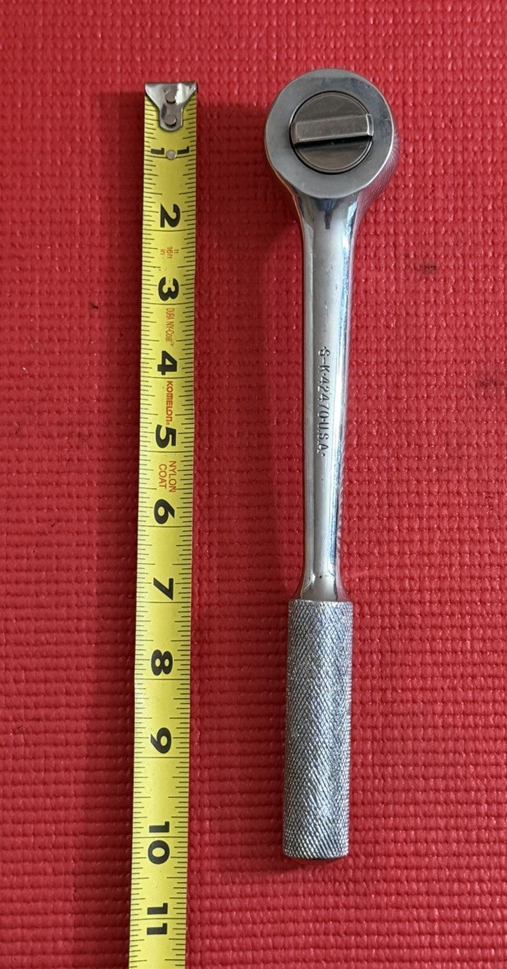 Vintage S-K Tools 42470 1/2" Drive Chrome Ratchet  Made in USA