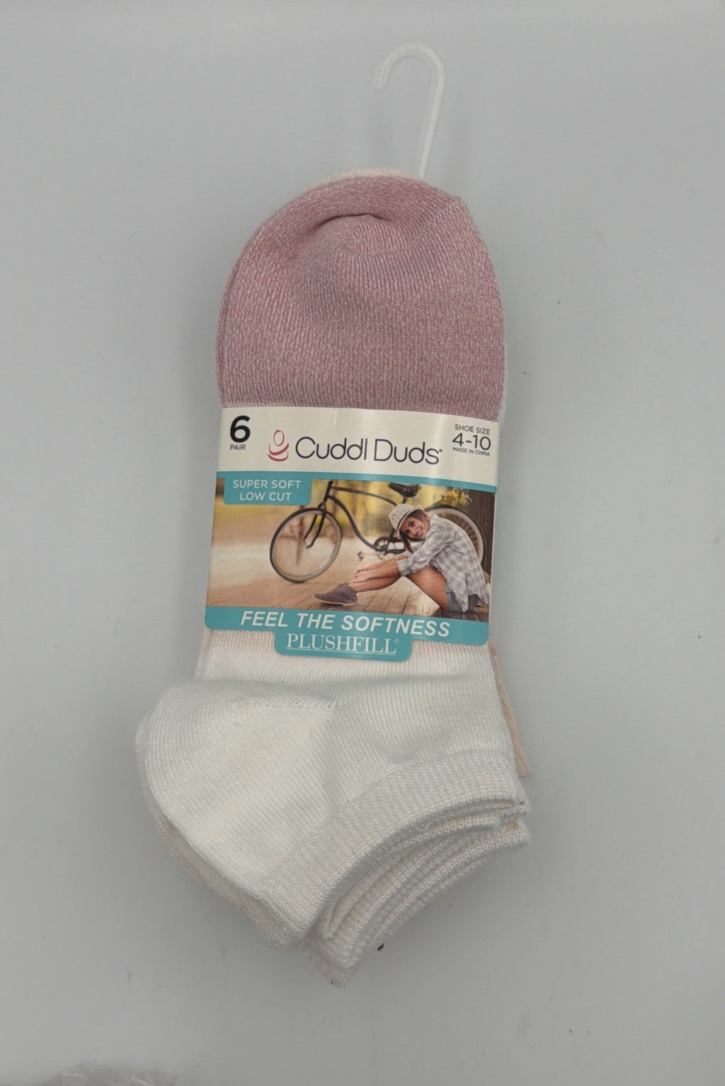New Cuddl Duds Plushfill Super Soft Low Cut Socks Women's Size 4-10 - Pairs Of 6