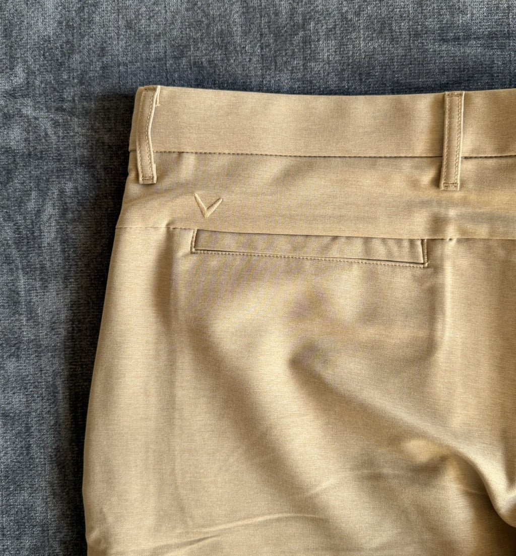 Callaway Opti-Dri Stretch Golf Pants Chinchilla Beige Mens 36x30 Performance NWT
