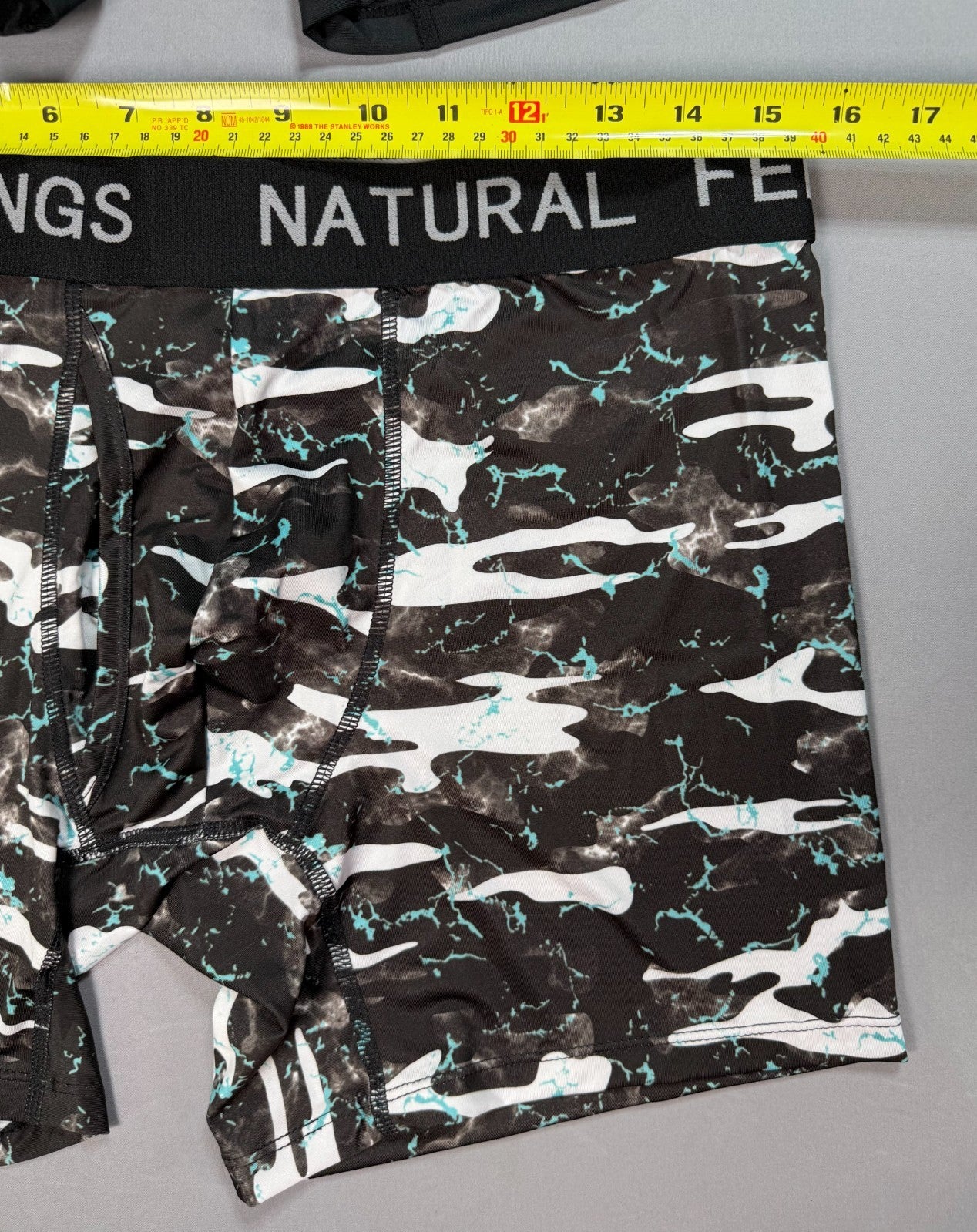 Pack of 5 Natural Feelings  Elastic Waistband Boxer Briefs Men's XL Multicolor