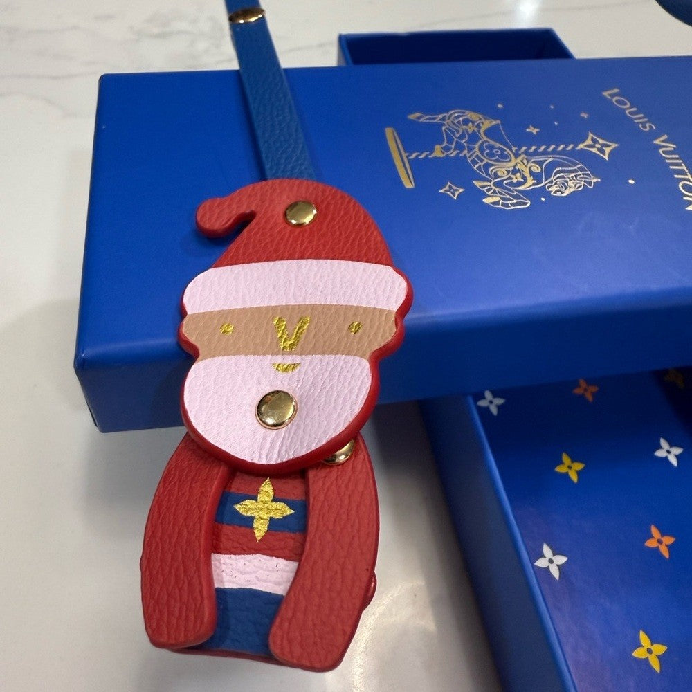 Louis Vuitton Blue Box with Christmas Leather charms