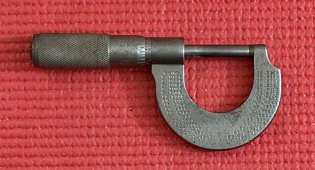 Vintage L.S. Starrett No. 209 CF 0-1” Machinist Micrometer – Athol Mass USA