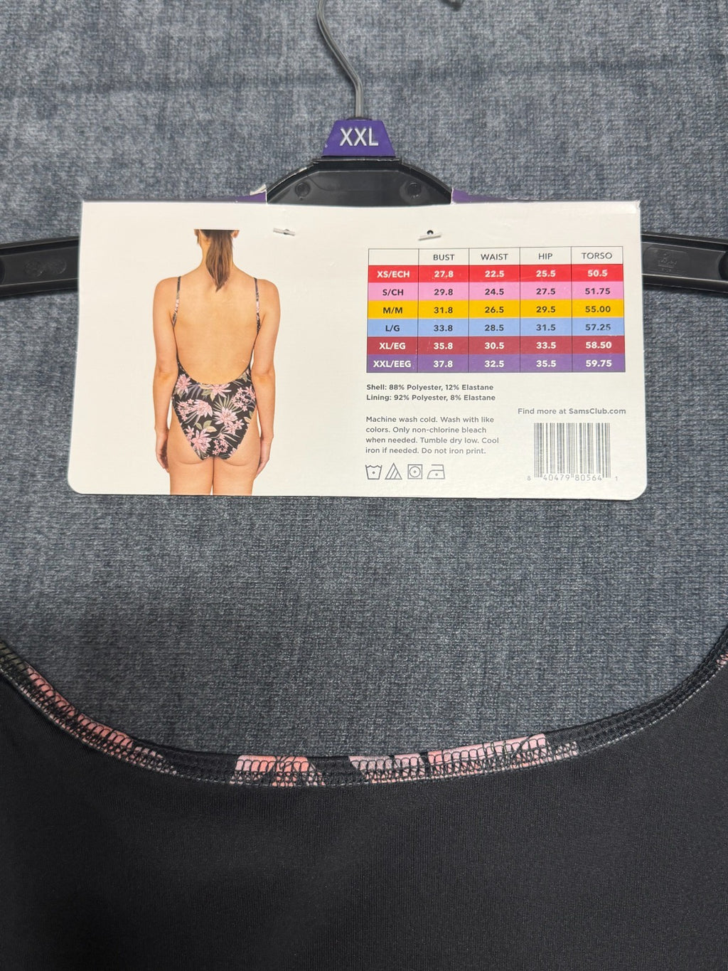 NWT Billabong One-Piece Swimsuit Women 2XL Tropical Floral Print Spaghetti Strap