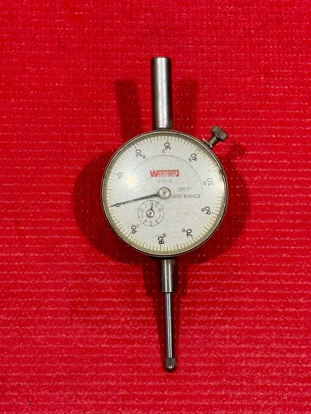WESTHOFF, DIAL INDICATOR, 400-6, .001" - 1.000" RANGE- MADE IN JAPAN