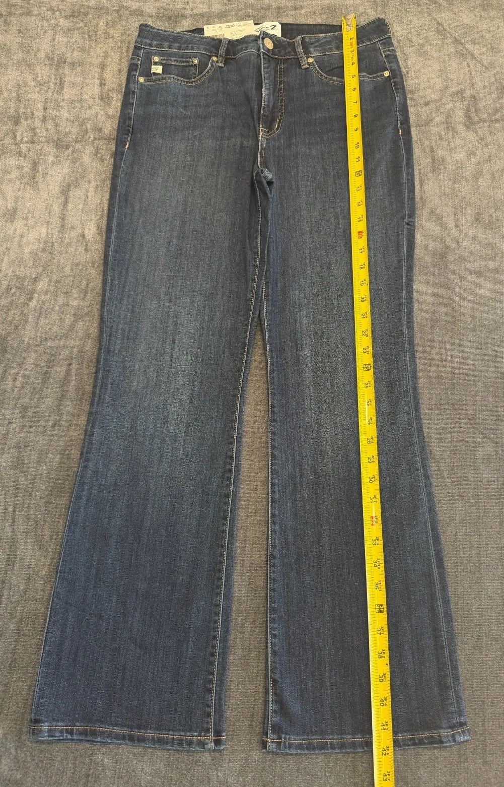 NWT Seven7 Flared Bootcut Jeans Women's 10 Blue Denim High-Rise Casual Hipster