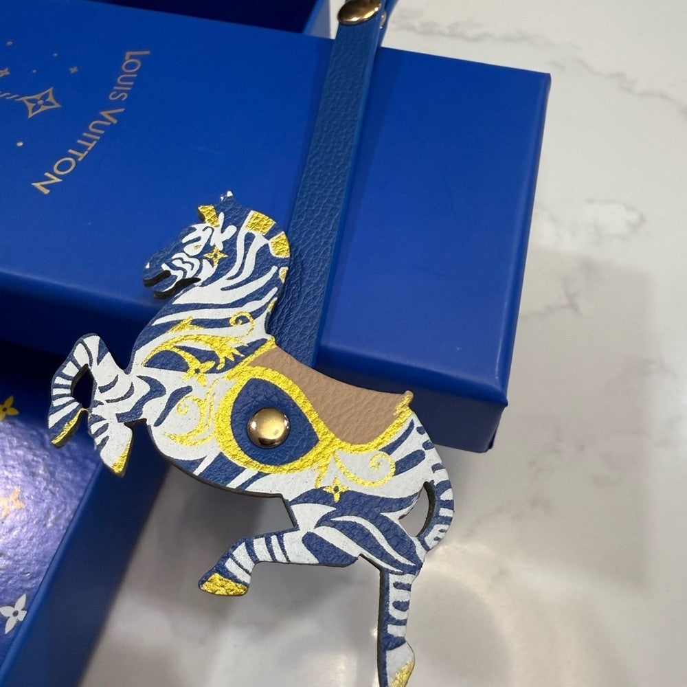 Louis Vuitton Blue Box with Christmas Leather charms