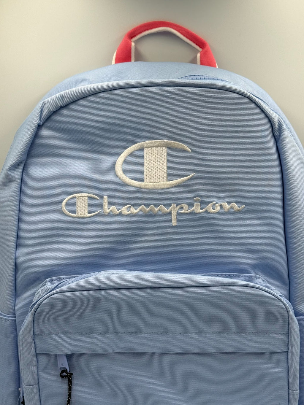 NWT Champion Estate Backpack Light Blue Coral Pink Fits 17" Laptop School Bag