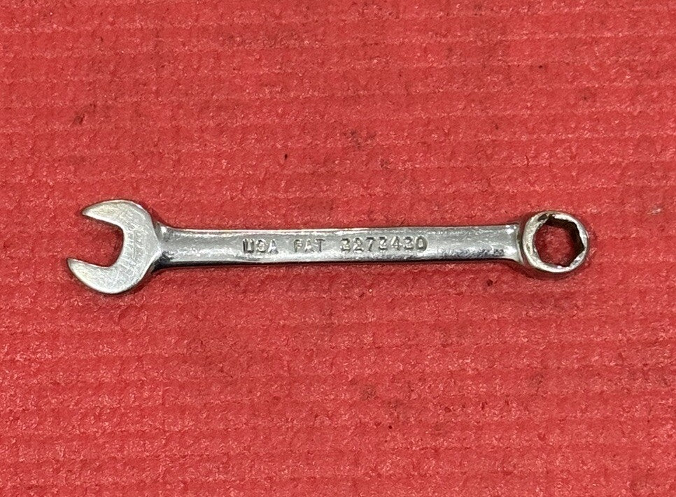 Vintage Snap-On Tools OXIM7, Metric 7MM Midget Combination Wrench 6PT USA