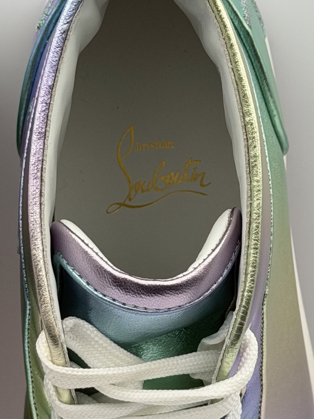 Christian Louboutin Fun Louis Flat Nappa Leather High Sneakers Size 40 EU | 9 US