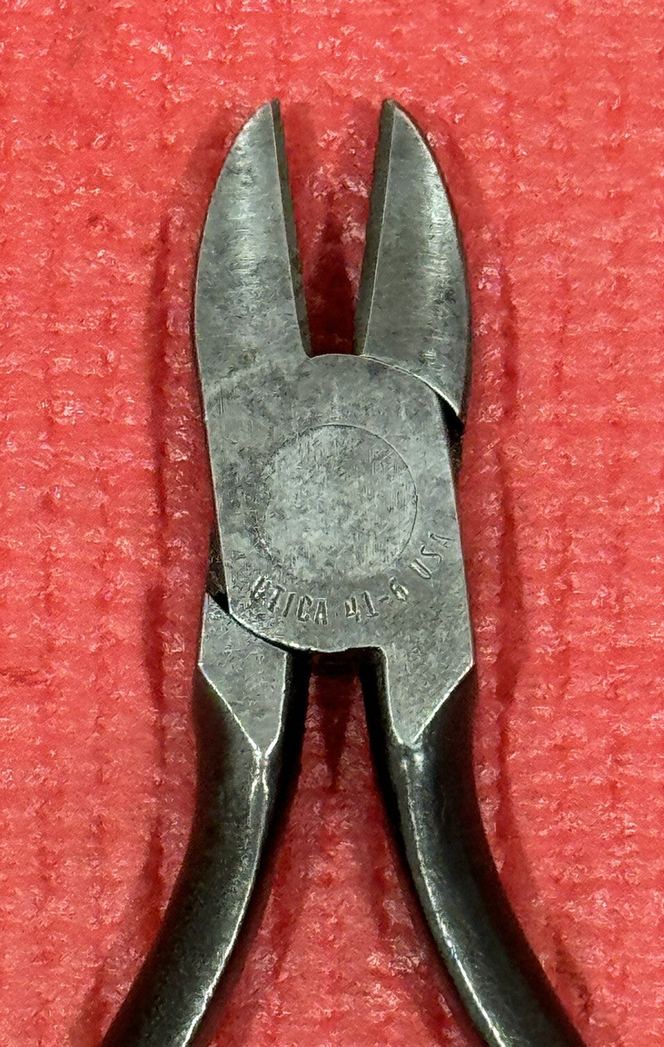 VINTAGE UTICA 41-6 DIAGONAL CUTTING PLIERS 6”MADE IN USA NICE!