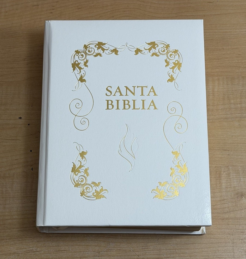 Santa Biblia The Holy Bible Spanish (2007) RVR Edición Especial WHITE/GOLD NEW