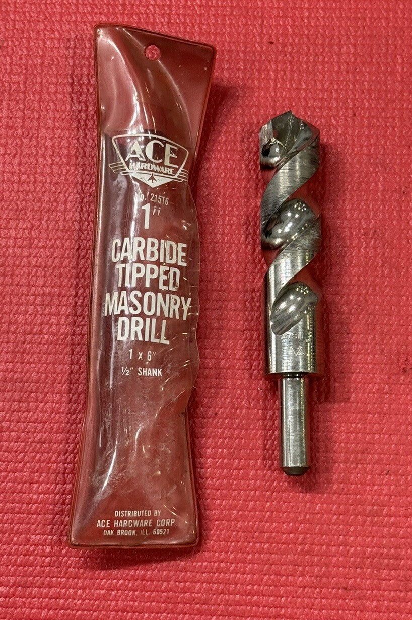 ACE Hardware 21516, 1" X 6 Carbide Masonry Cement Percussion Duty Drill Bit