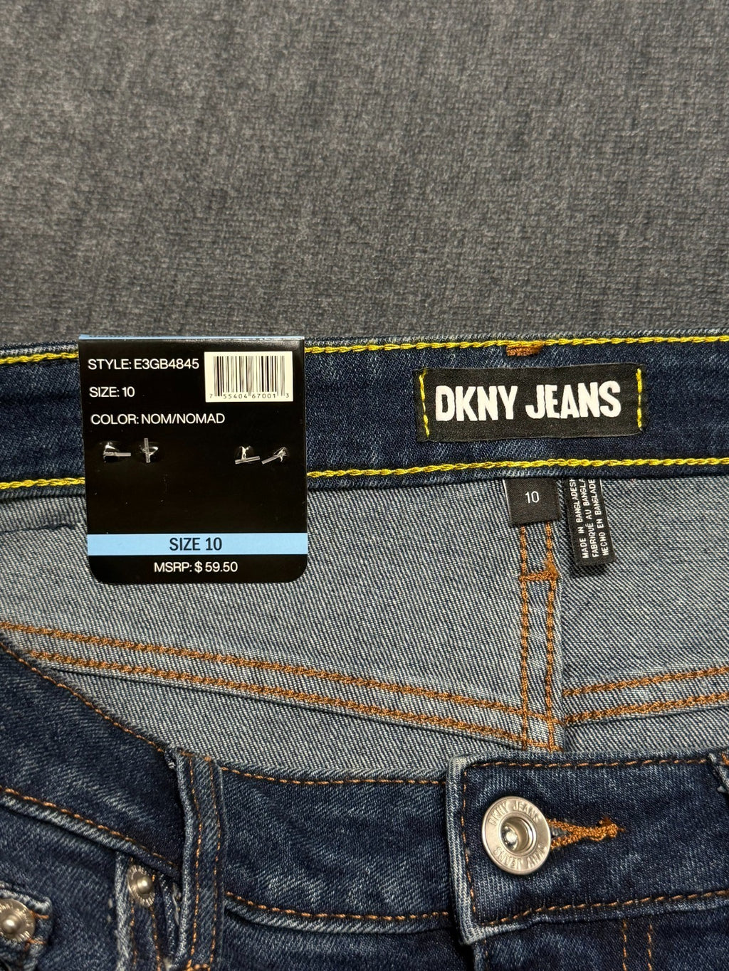 NWT DKNY Jeans 17" A Line Frayed Raw Hem Denim Skirt Women's 10 Blue Comfort