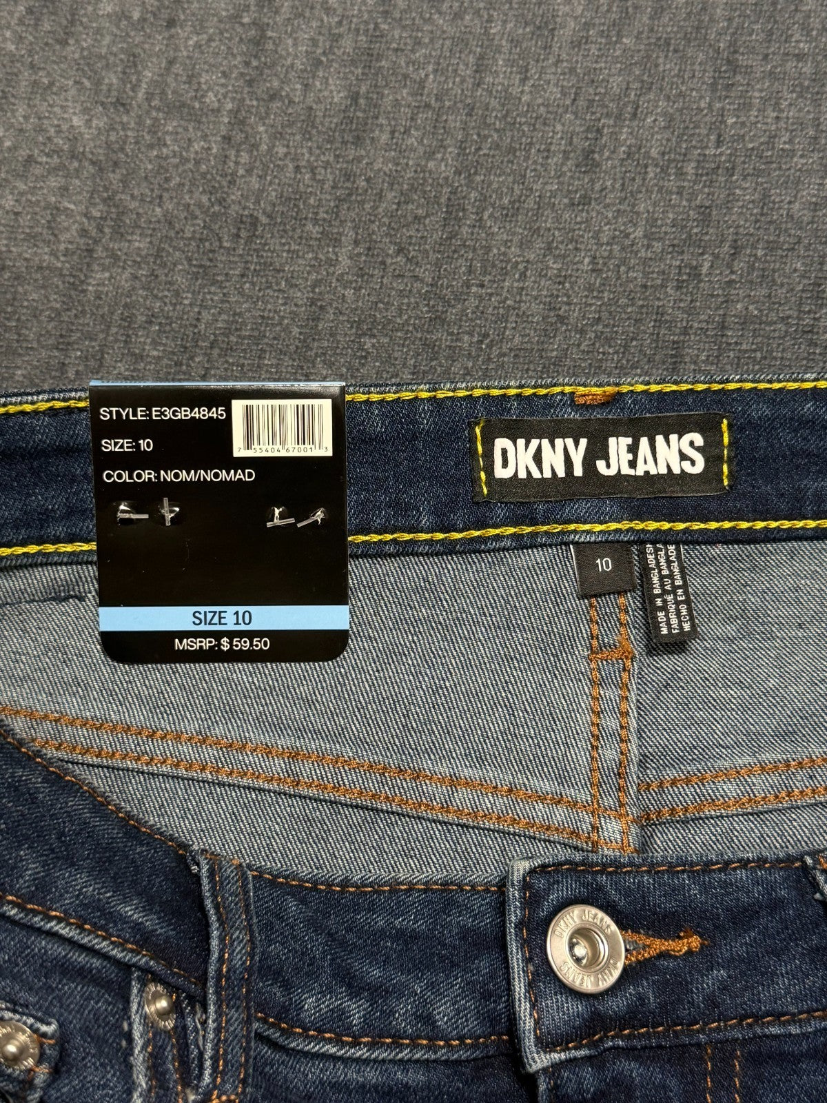 NWT DKNY Jeans 17" A Line Frayed Raw Hem Denim Skirt Women's 10 Blue Comfort