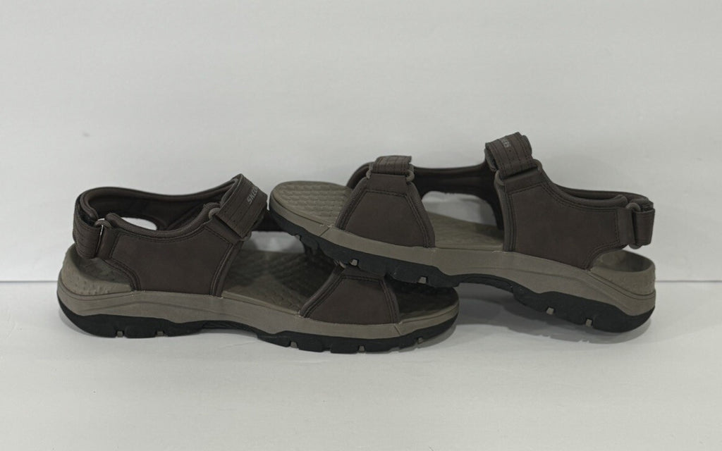 SKECHERS RELAXED FIT 204105/CHO TRESMAN  GARO CHOCOLATE LUXE FOAM SANDAL SIZE 13