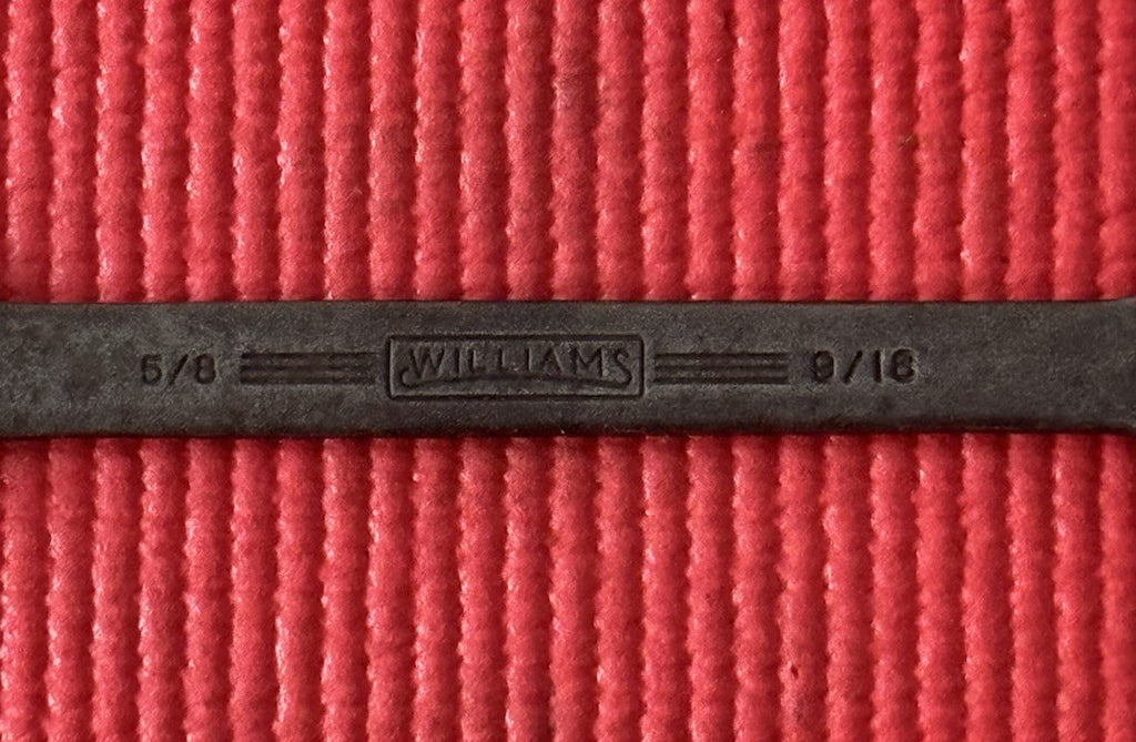 Vintage Williams No. 727 Double Open End Wrench 9/16" and 5/8" Made In USA