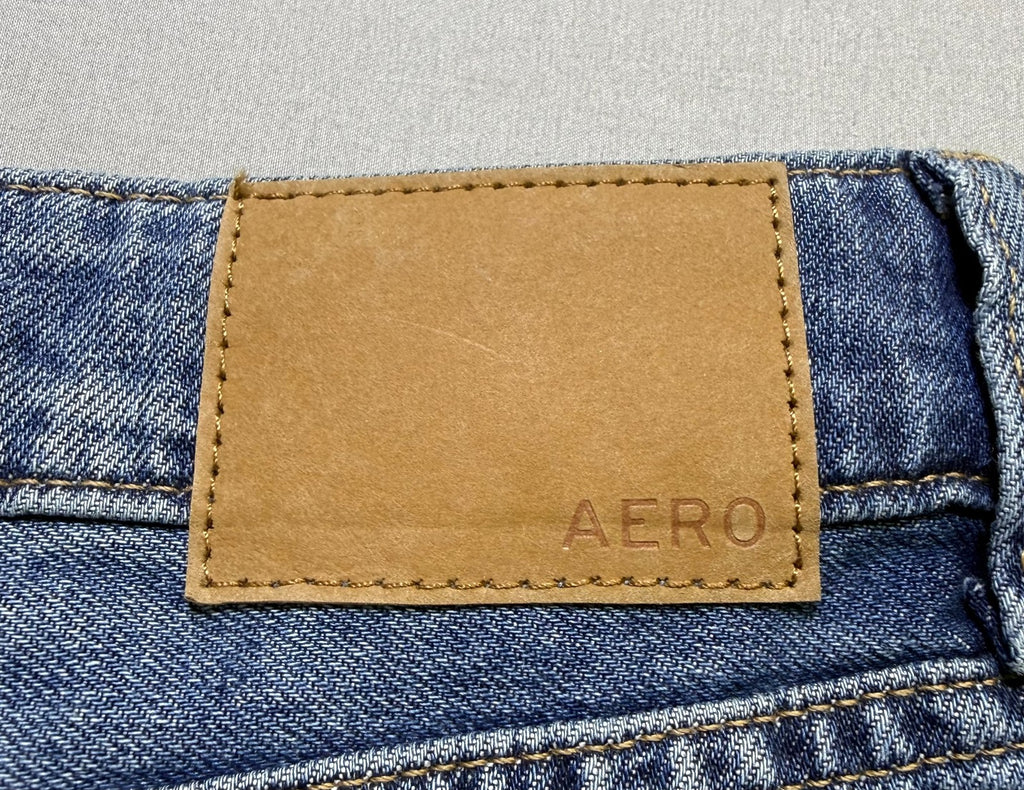 NWT Aeropostale High Rise Wide Leg Jeans Women 12 Blue Denim Medium Wash Zip Fly