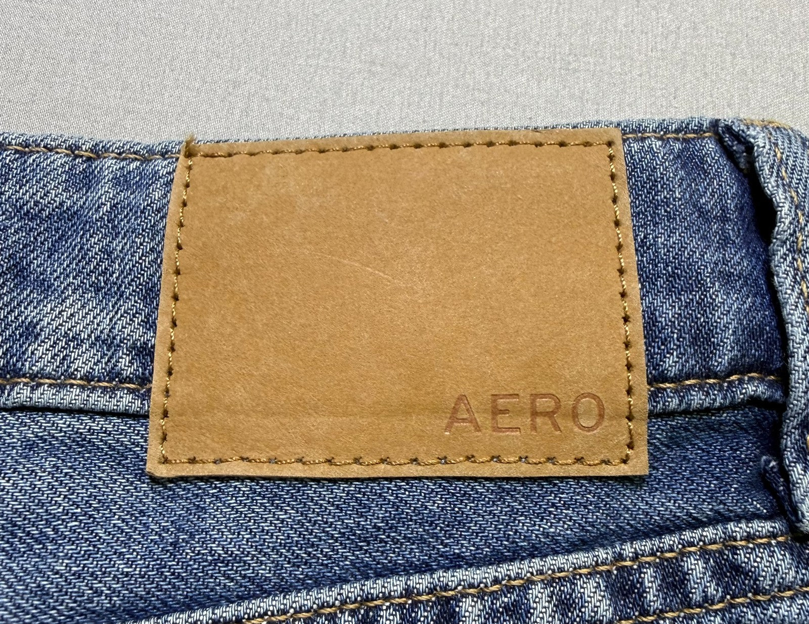 NWT Aeropostale High Rise Wide Leg Jeans Women 12 Blue Denim Medium Wash Zip Fly