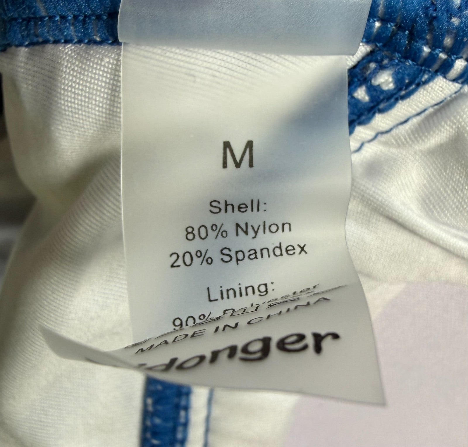 NWT Aidonger One Piece Swimsuit Womens Medium Royal Blue Ruffle Tummy Control