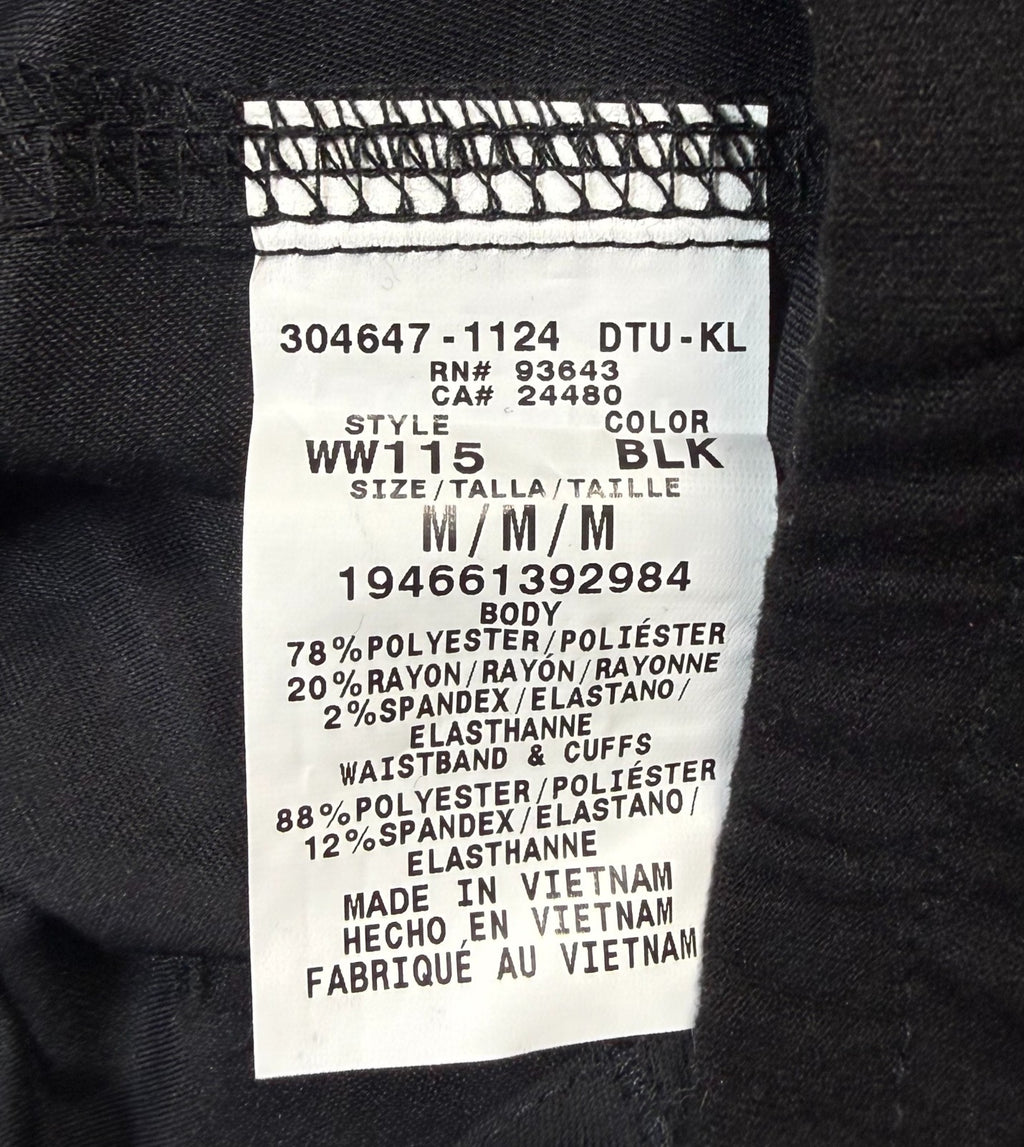 Cherokee Revolution Scrub Pants Women's Medium Black Drawstring Elastic Waist