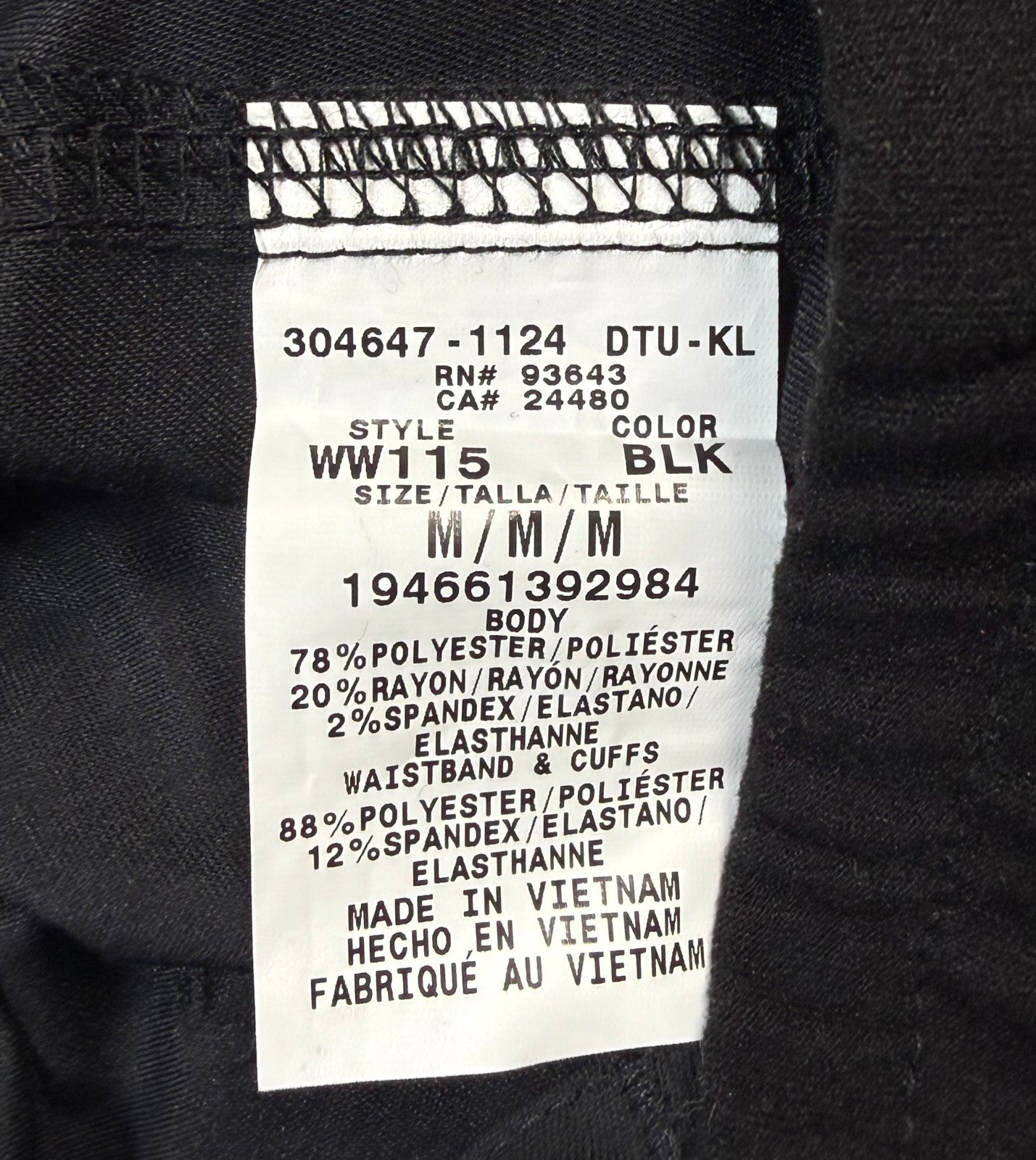 Cherokee Revolution Scrub Pants Women's Medium Black Drawstring Elastic Waist