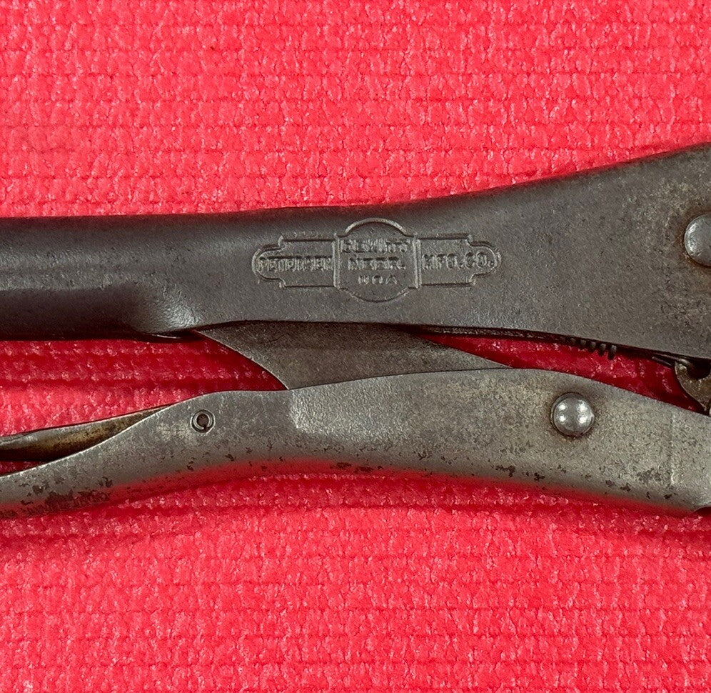 Vintage ViseGrip Petersen Dewitt 10WR, 9" Locking Pliers Made in USA