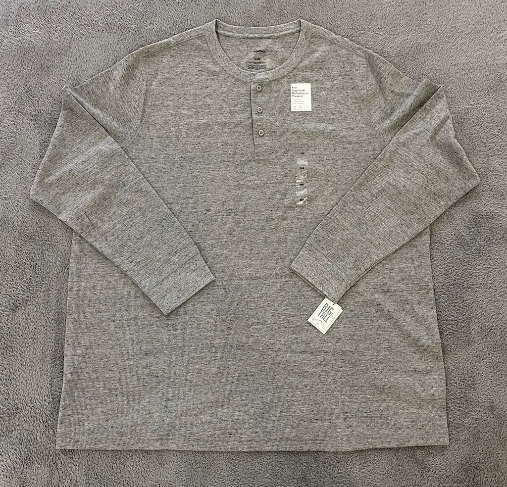 NEW Sonoma Mens Big & Tall Super Soft Modern Crewneck 3 button Sweater Size 3XB